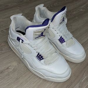 Jordan 4’s , Size 9.5 , Metallic Purple
